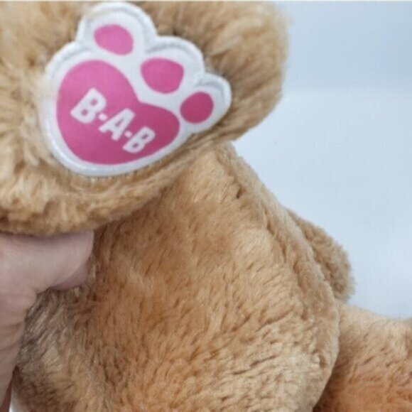 Build a Bear Workshop Pawlette Rabbit Bunny Plush Light Brown Pink Easter - Picture 6 of 10